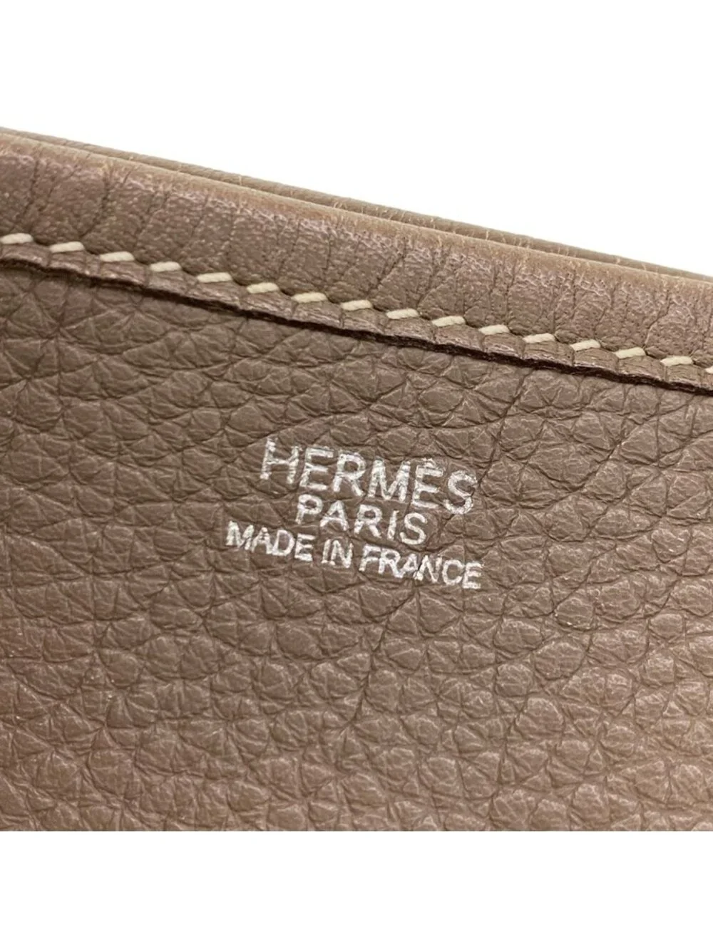Hermes Shoulder Bag Evelyne GM Etoupe Silver